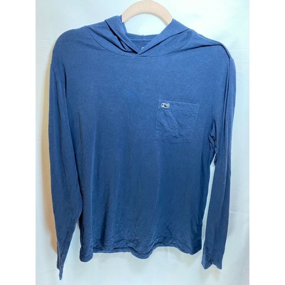 Vineyard Vines Other - Vineyard Vines Shirt Adult Small Blue Hoodie‎ Long Sleeve Pullover Mens